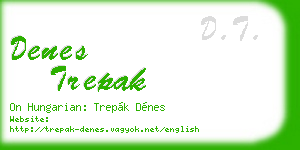 denes trepak business card